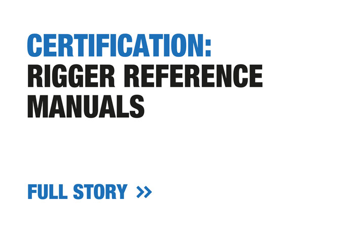 Certification: Rigger reference manuals